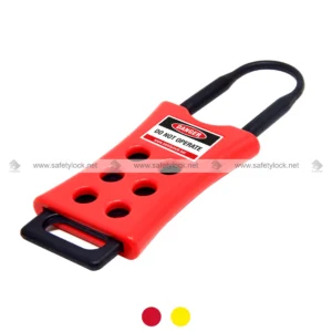 di-electric pop up lockout hasp with 6 mm shackle