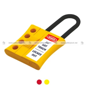 di-electric slider lockout hasp yellow colour