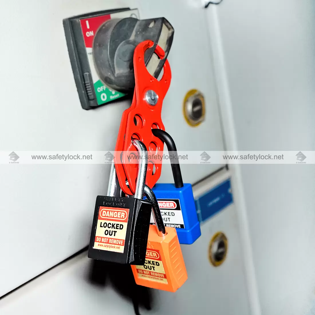Lockout Tagout Kit 10-Pack Lockout Tagout Hasp - 6 Hole Safety Lockout ...