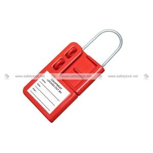 loto hasp with label