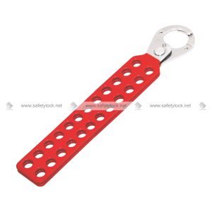 red colour lockout hasp with 24 holes