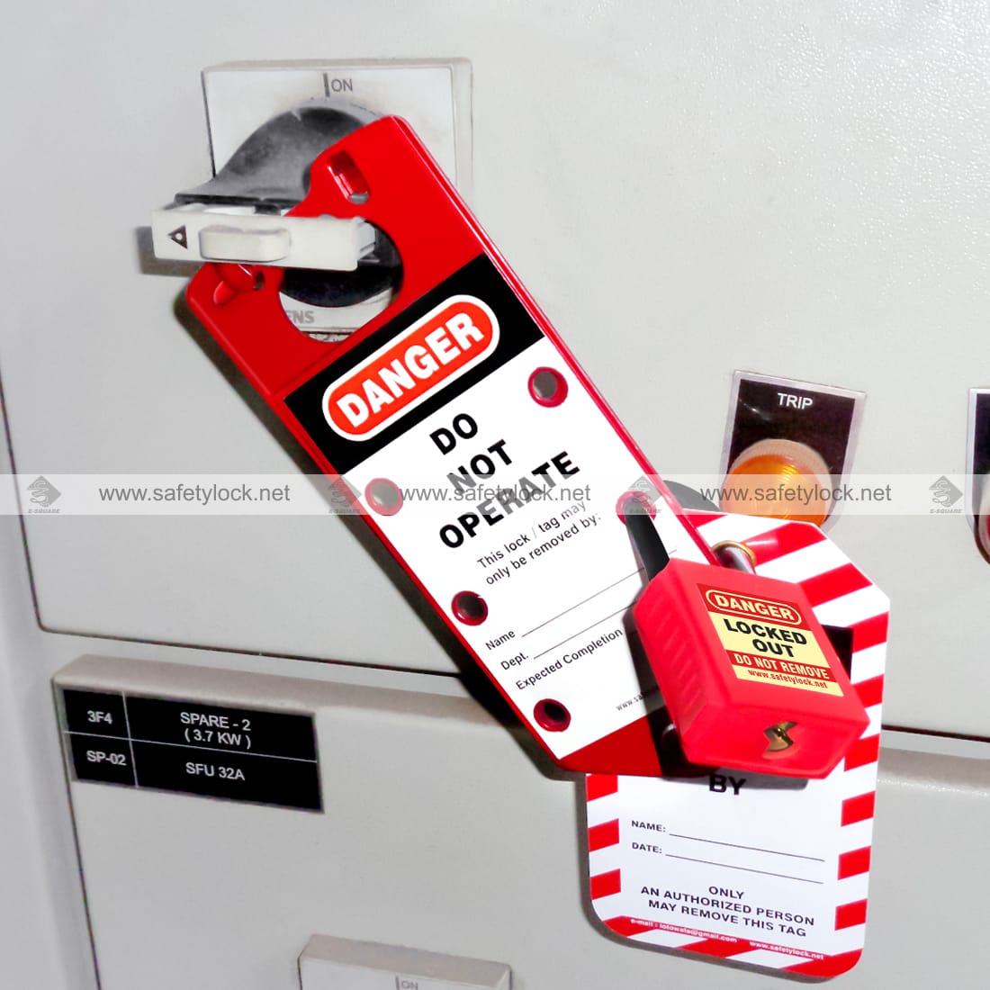 Labelled Lockout Hasp - Tago Labeled Lockout Tagout Hasp