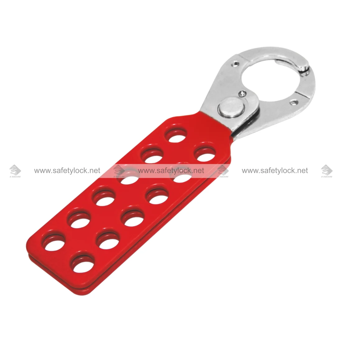 Vinyl Coated Lockout Hasp with 12 Holes for Industrial Lockout Tagout Safety, Group Energy Isolation, and OSHA-Compliant Maintenance by E-Square Alliance