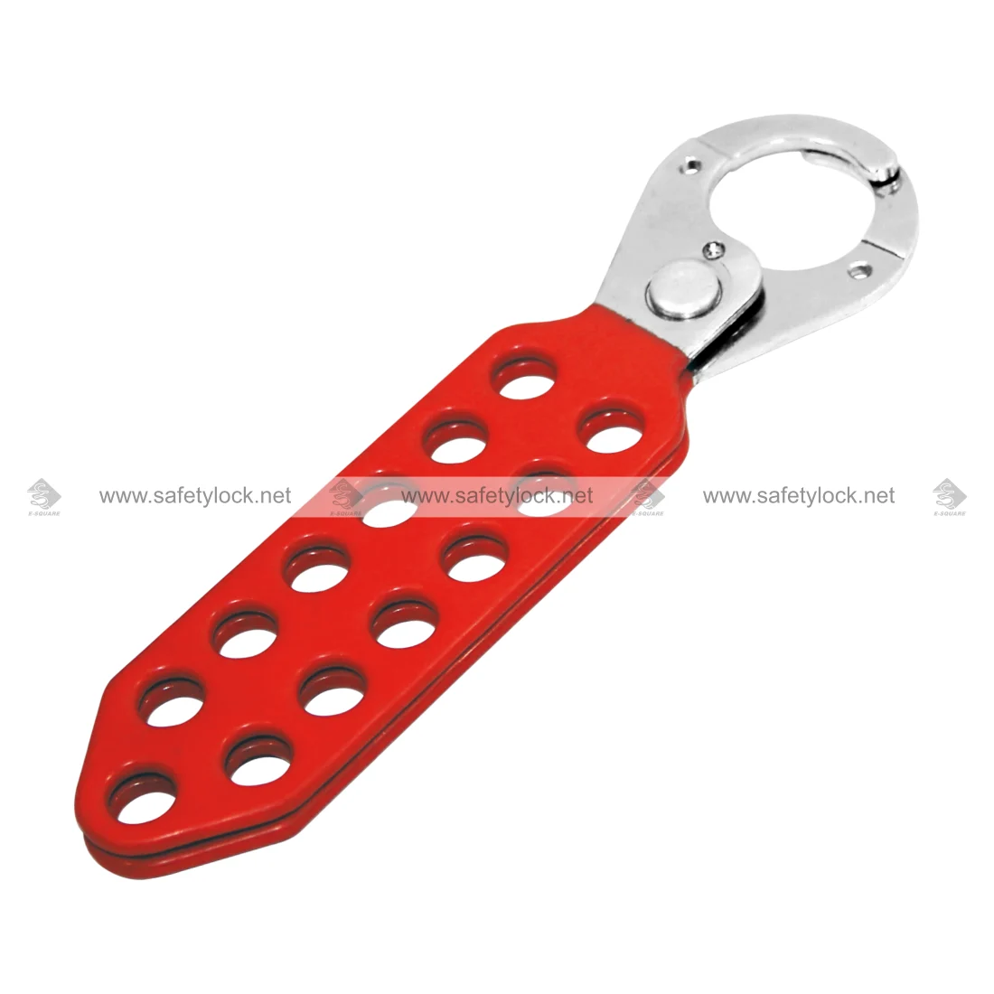Vinyl Coated Lockout Hasp with 13 Holes for Industrial Lockout Tagout Safety, Group Energy Isolation, and OSHA-Compliant Maintenance by E-Square Alliance