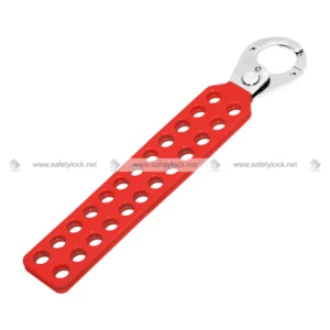 Vinyl Coated Lockout Hasp with 24 Holes for Hazardous Energy Control, Group Lockout, and Industrial Safety Applications by E-Square Alliance
