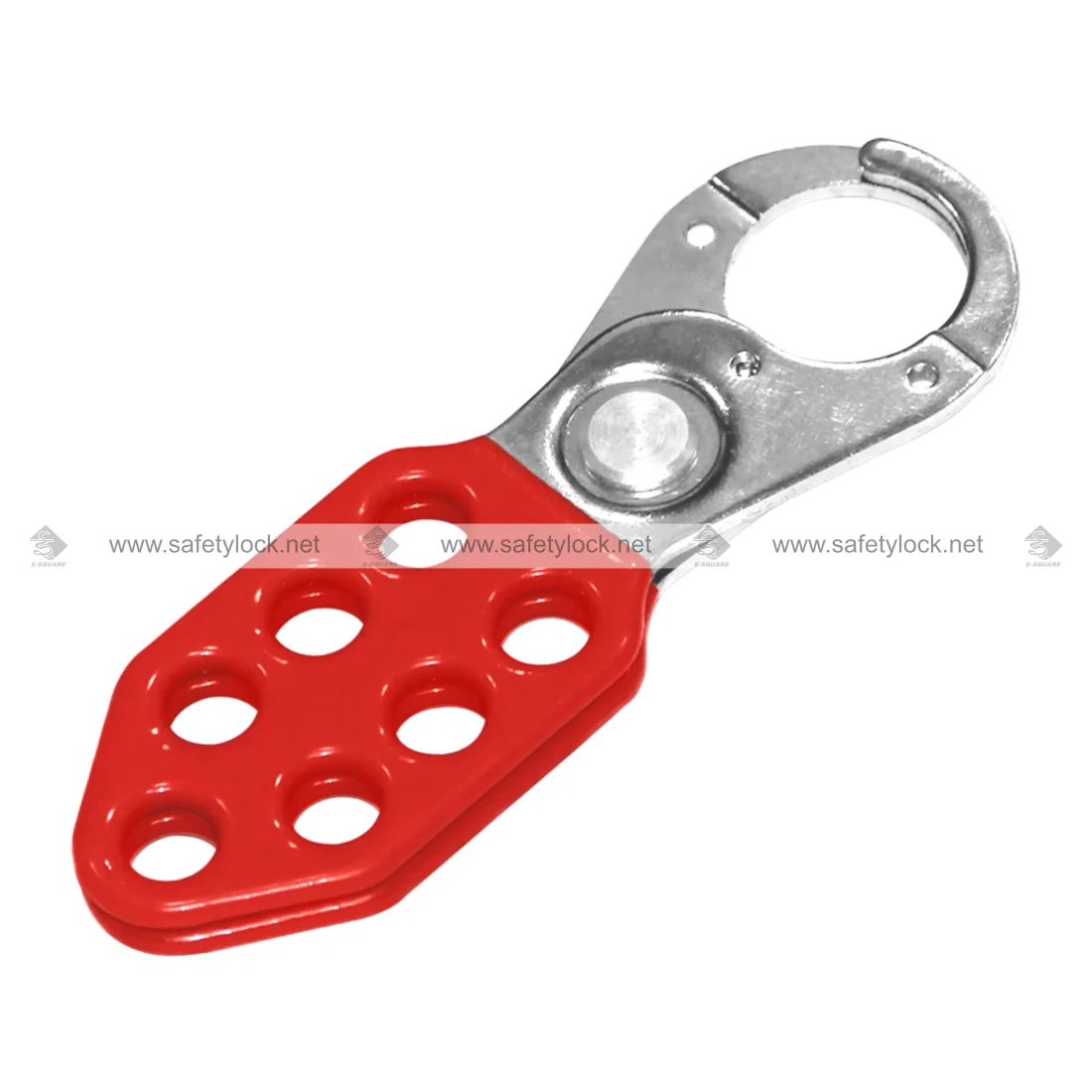 Vinyl Coated Lockout Hasp with 7 Holes for Industrial Lockout Tagout Safety, Group Energy Isolation, and OSHA-Compliant Maintenance by E-Square Alliance