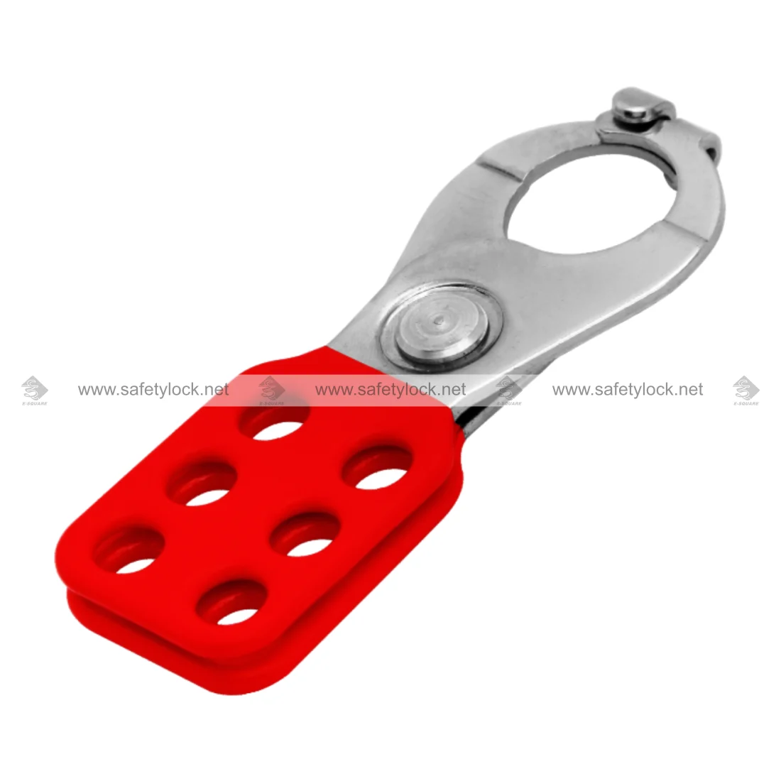Vinyl Coated Small Double Locking Lockout Hasp for Industrial Lockout Tagout Safety by E-Square Alliance