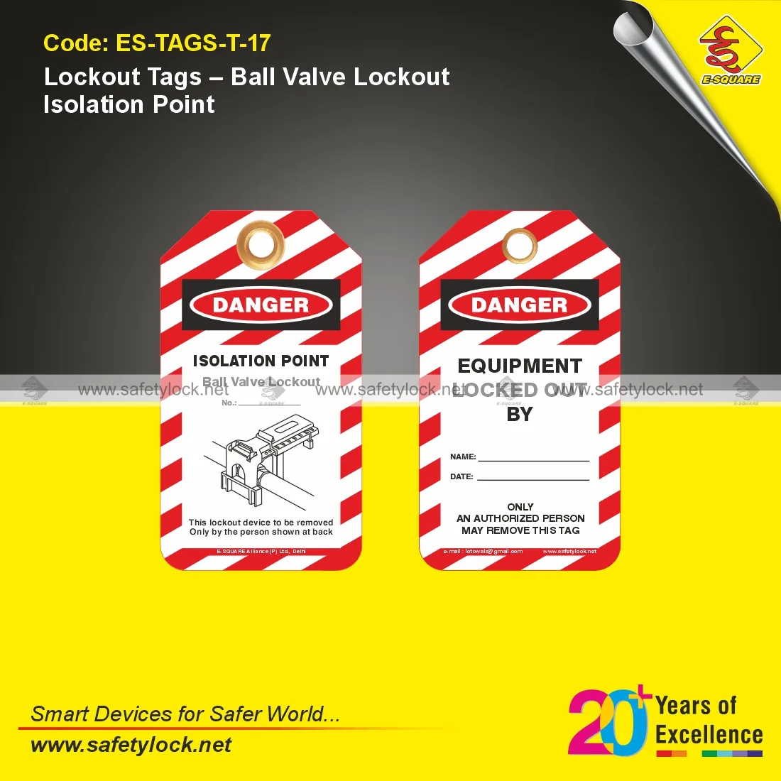 Ball Valve Lockout Isolation Point Lockout Tags for LOTO Safety and Energy Isolation Applications