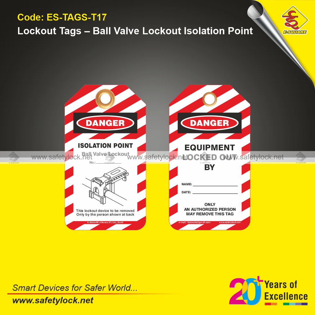 ball valve lockout isolation point safety tags