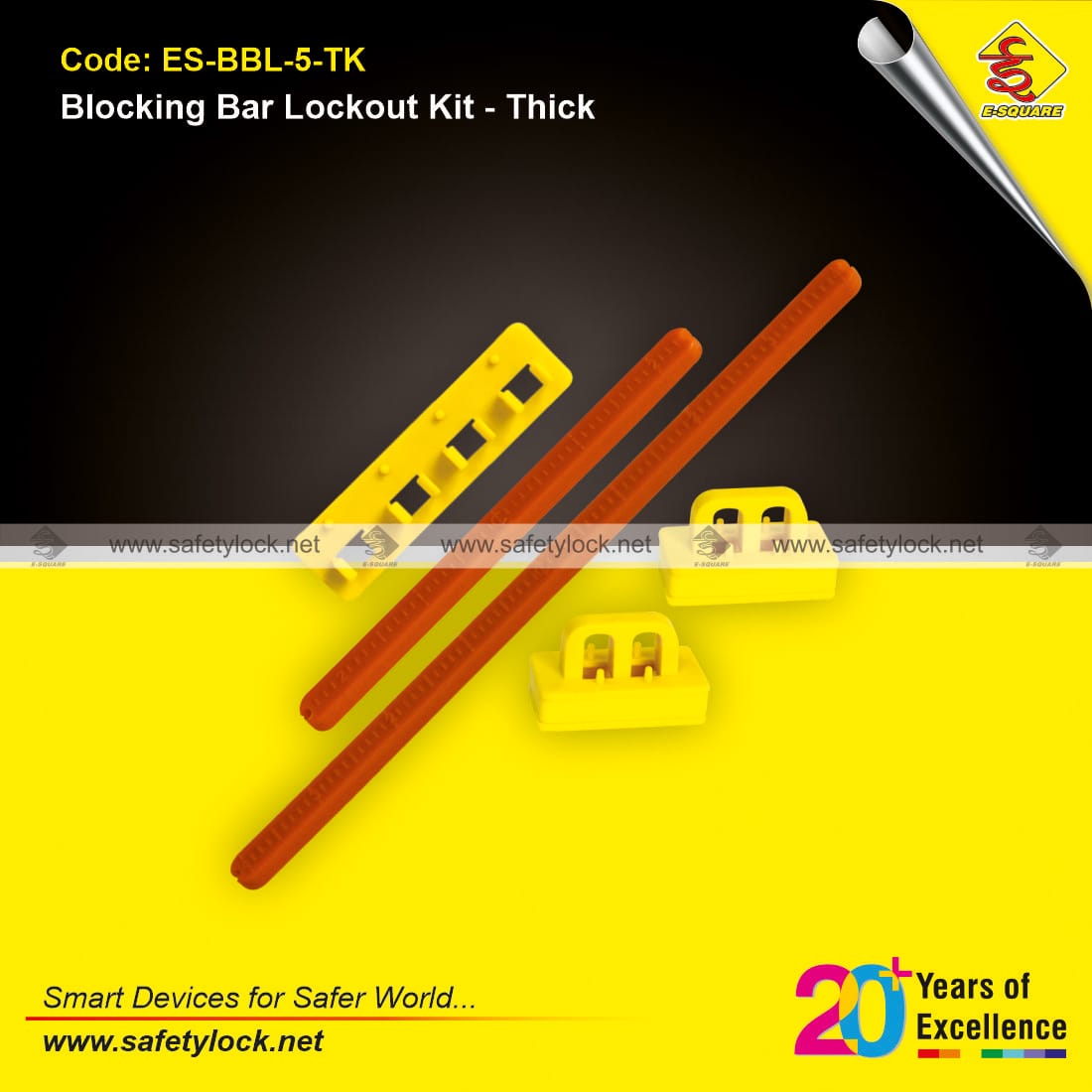 blocking bar lockout kit for electrical panel lockout