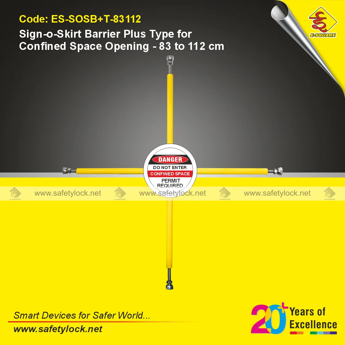 confined space lockout barrier large size