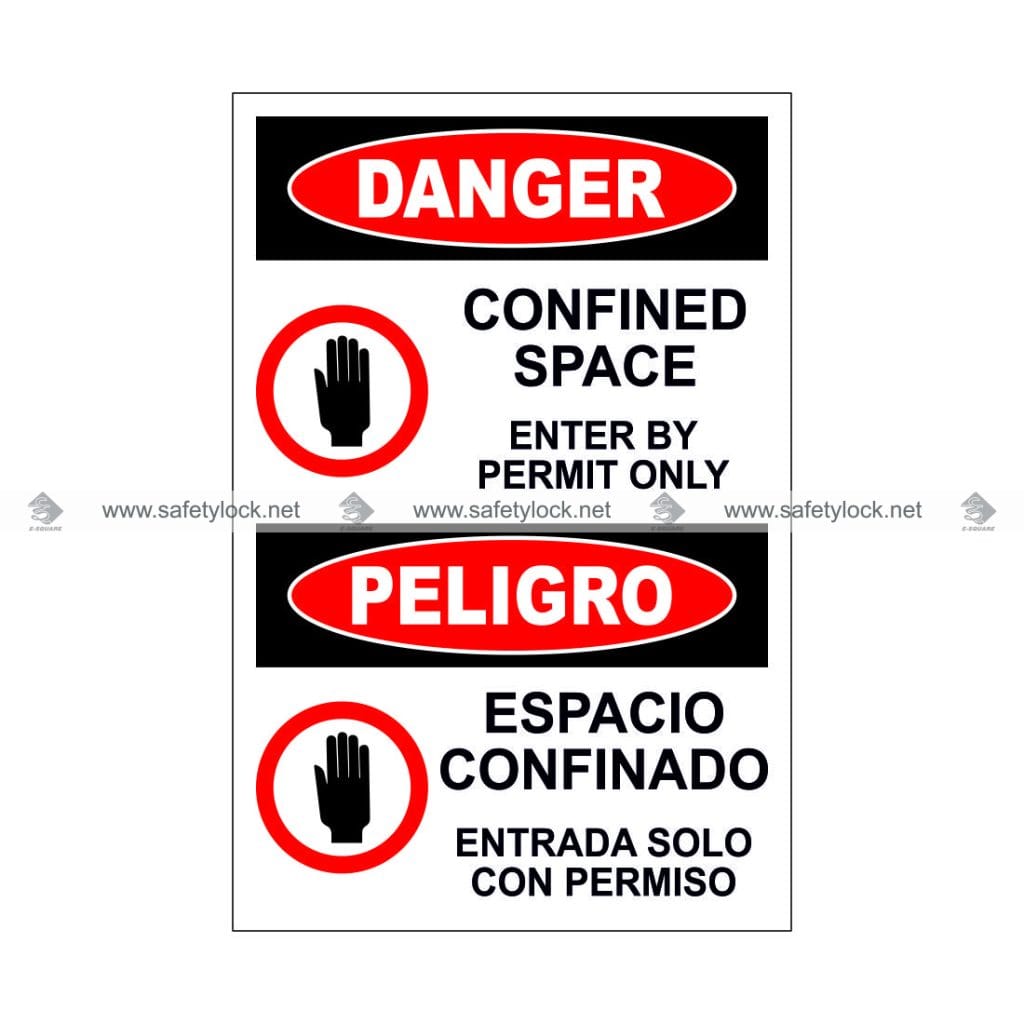 Confined Space Lockout Cover Signs | Customised Signs