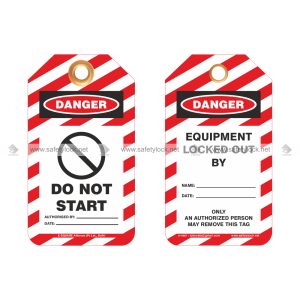 danger do not start safety tags