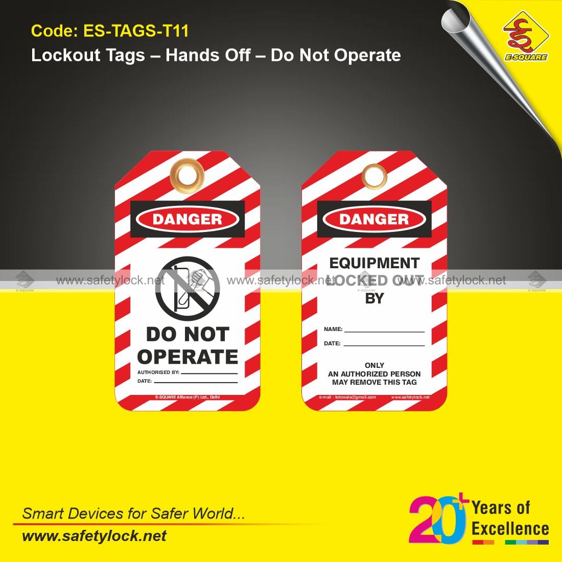 danger lockout tagout tags