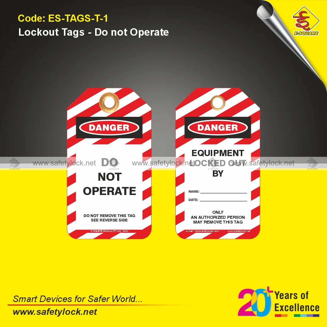 Do Not Operate Message Tag for Energy Isolation Applications