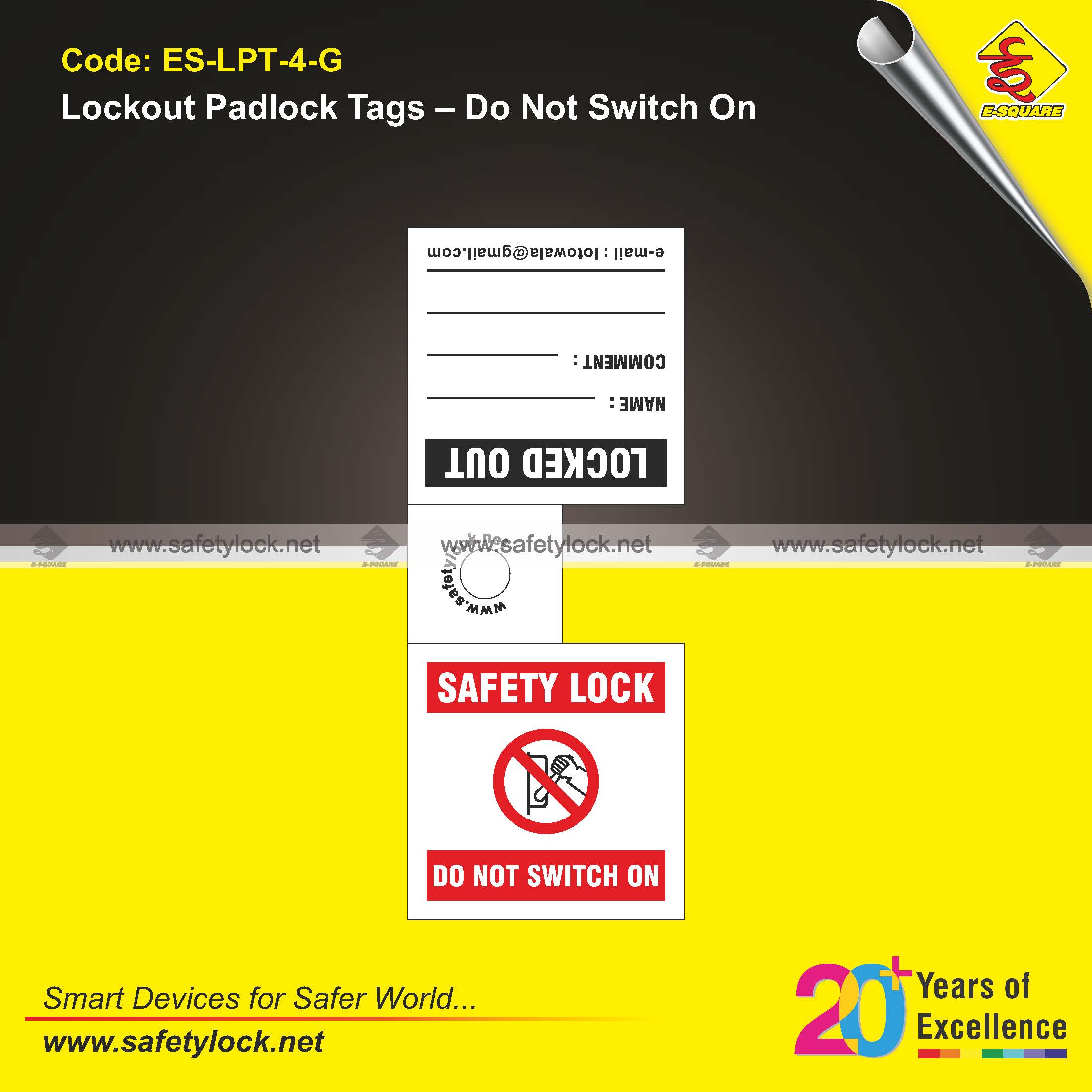 do not switch on lockout padlock tags