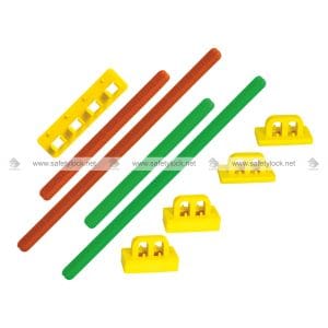 E-Square blocking bar lockout tagout kit