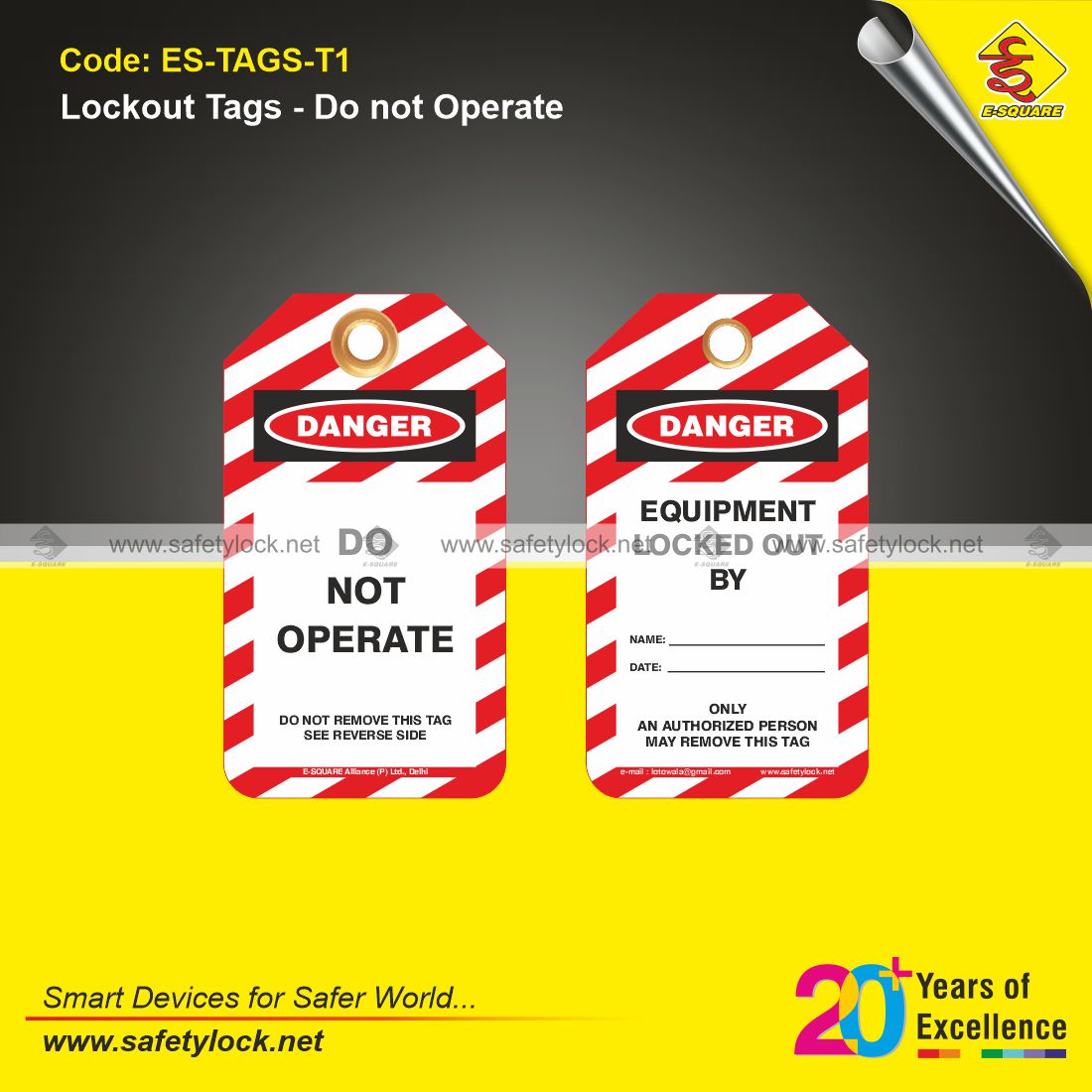 E-Square lockout tags manufacturer