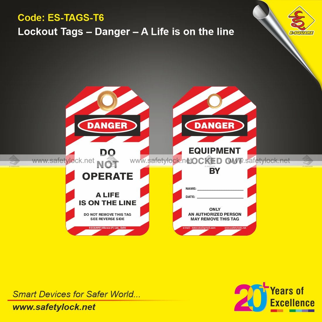 E-Square lockout tags