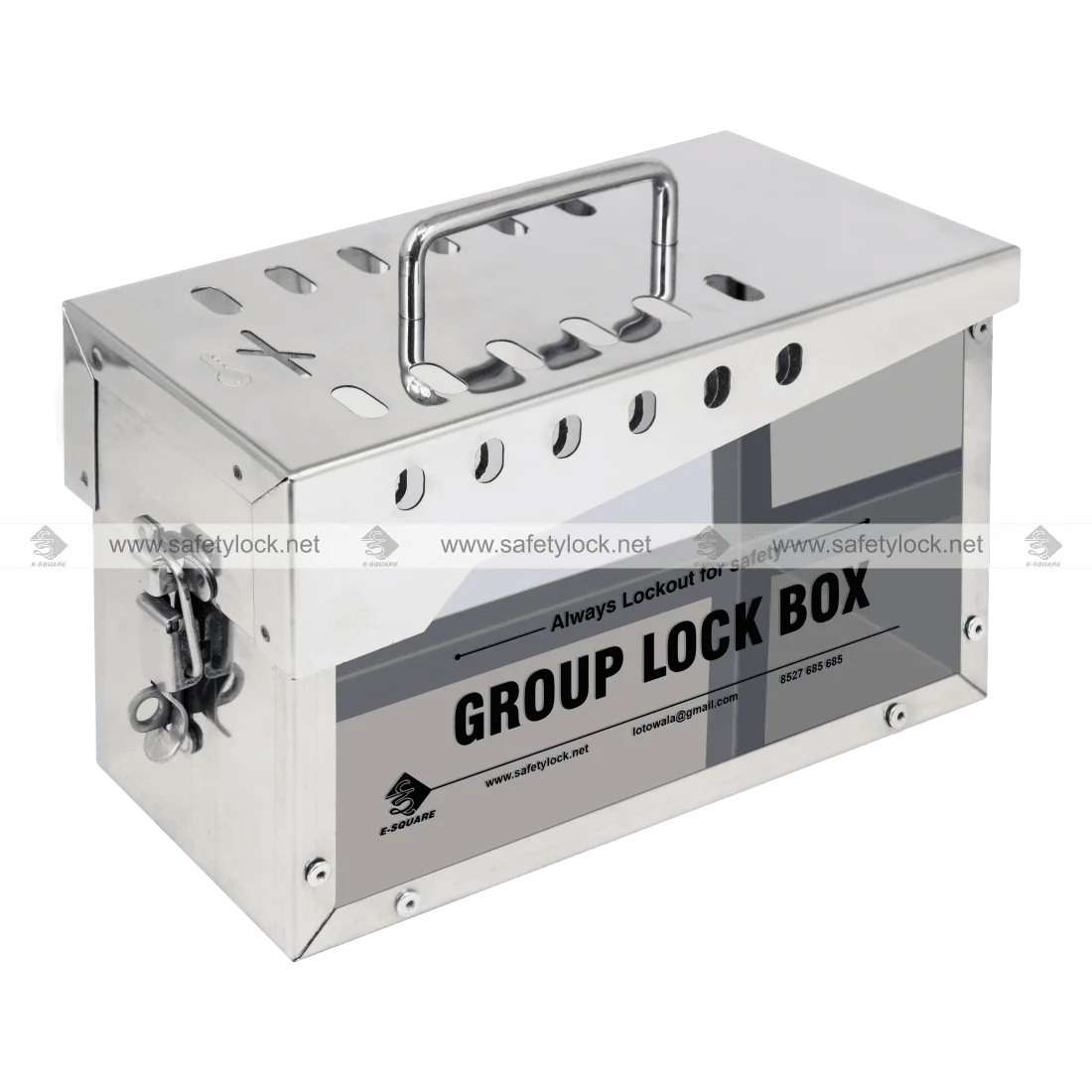 E-Square stainless steel group lockout box