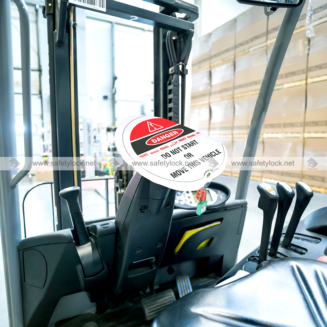 E-Square steering wheel lockout cover