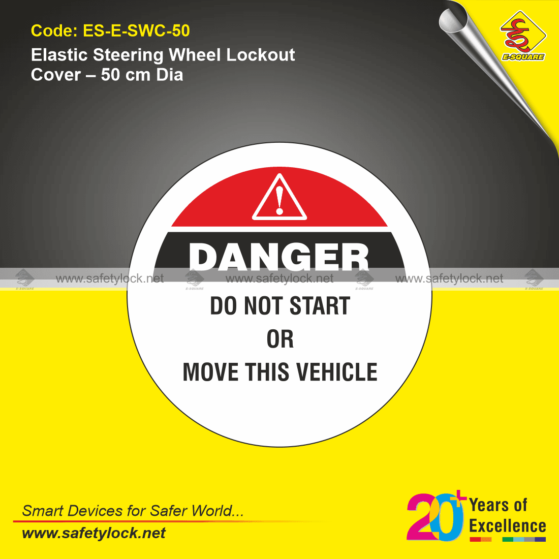 elastic steering wheel lockout cover for vehicle