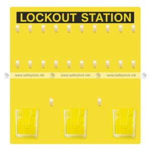 front view open lockout station