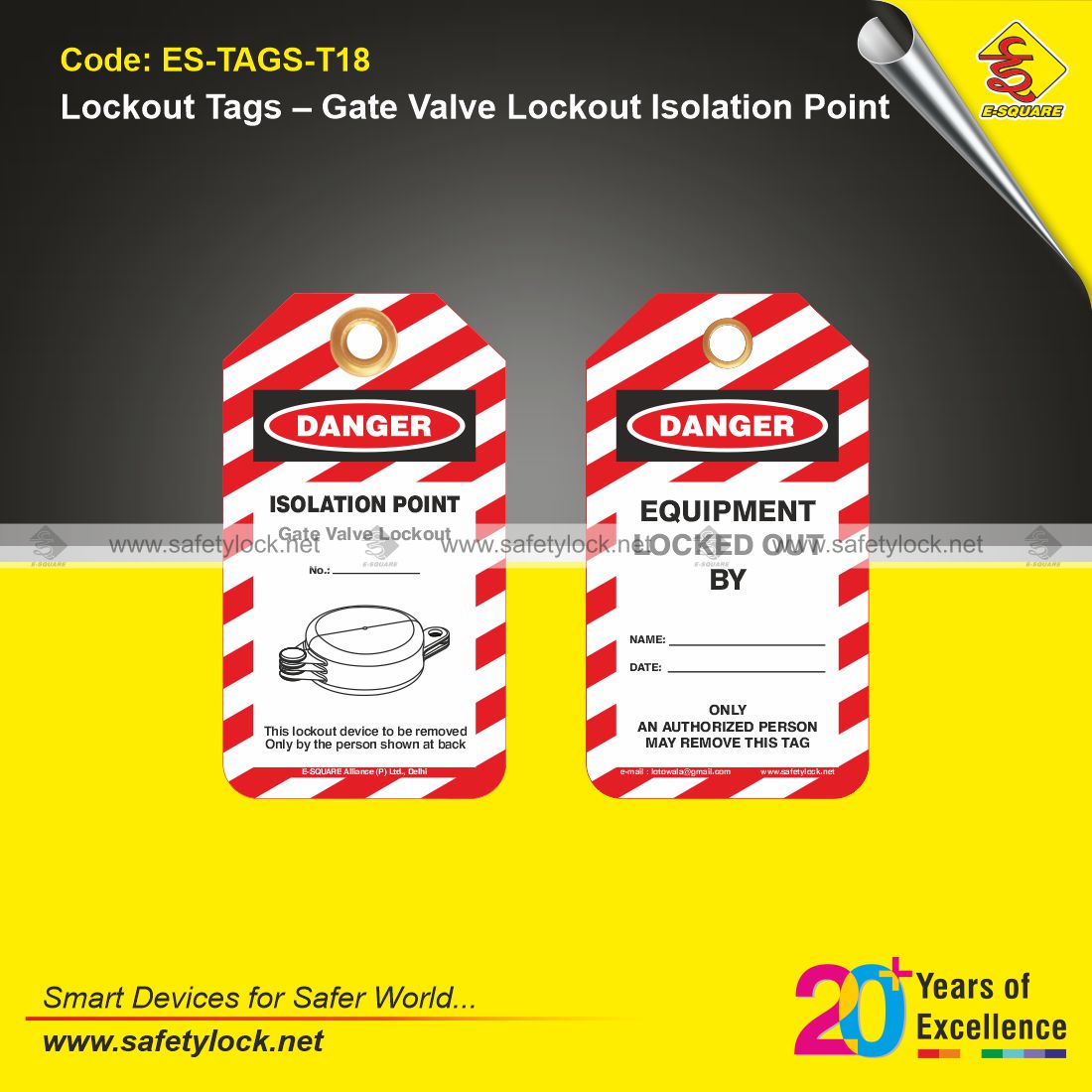 gate valve lockout isolation point tags