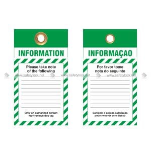 green color safety tags