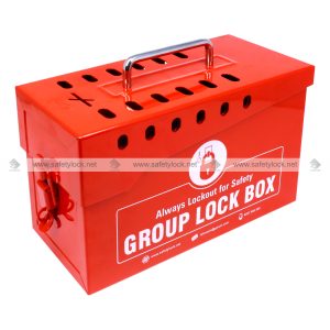 group lockout box red color