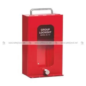 Group Lockout Box Lockout Tagout Group Lock Box - Wall Mount Steel ...