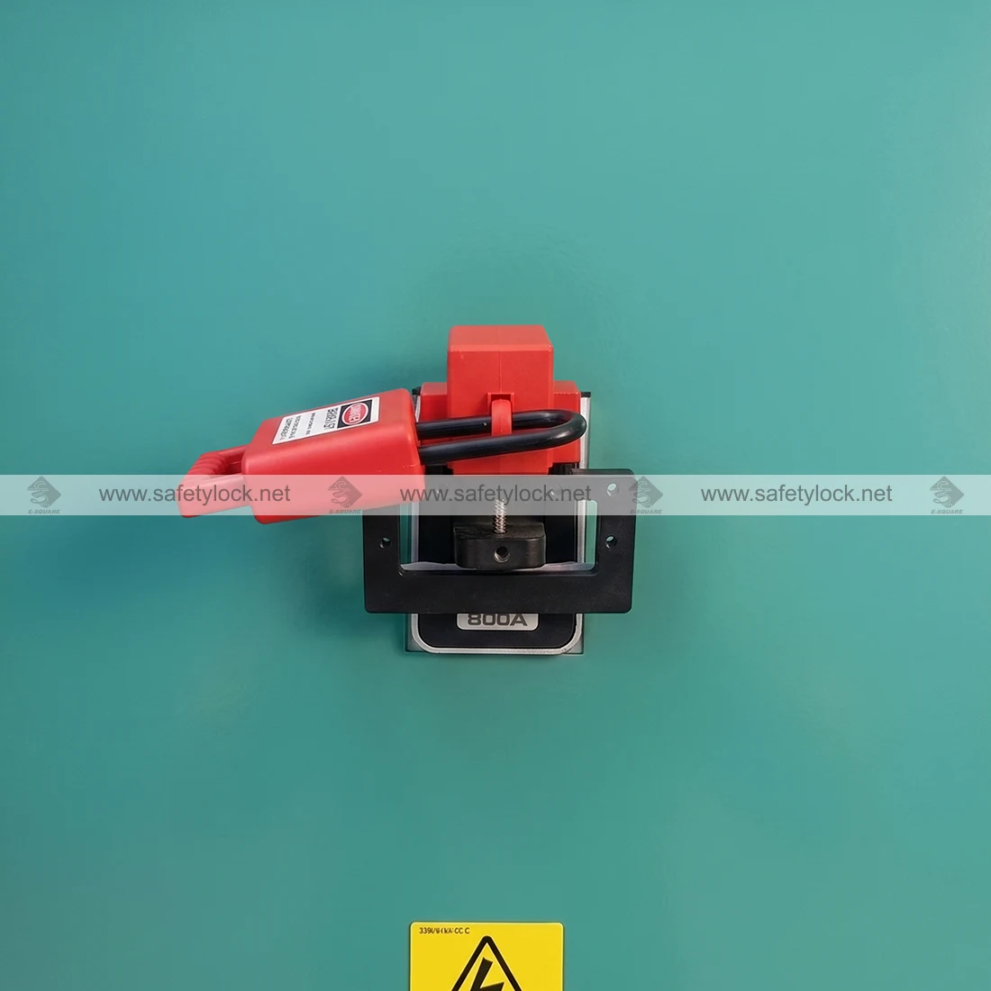 large size clamp-on breaker lockout device installation