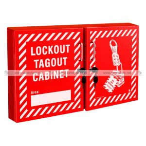 lockout cabinet with double door