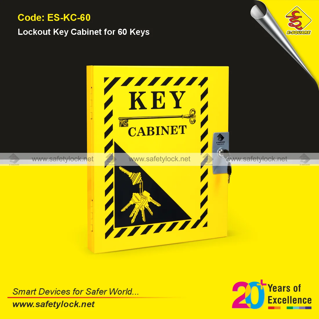 lockout key cabinet for 60 keys from E-Square