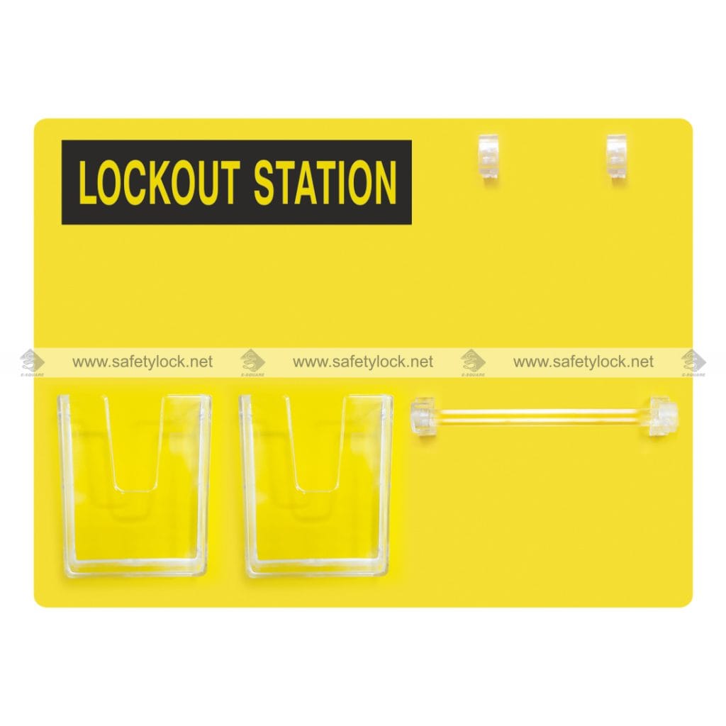 Open Lockout Station - Front view for 5 Locks | Lockout Tagout