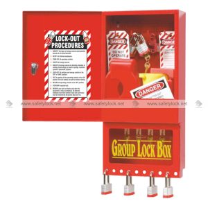 lockout tagout cabinet with group lock box