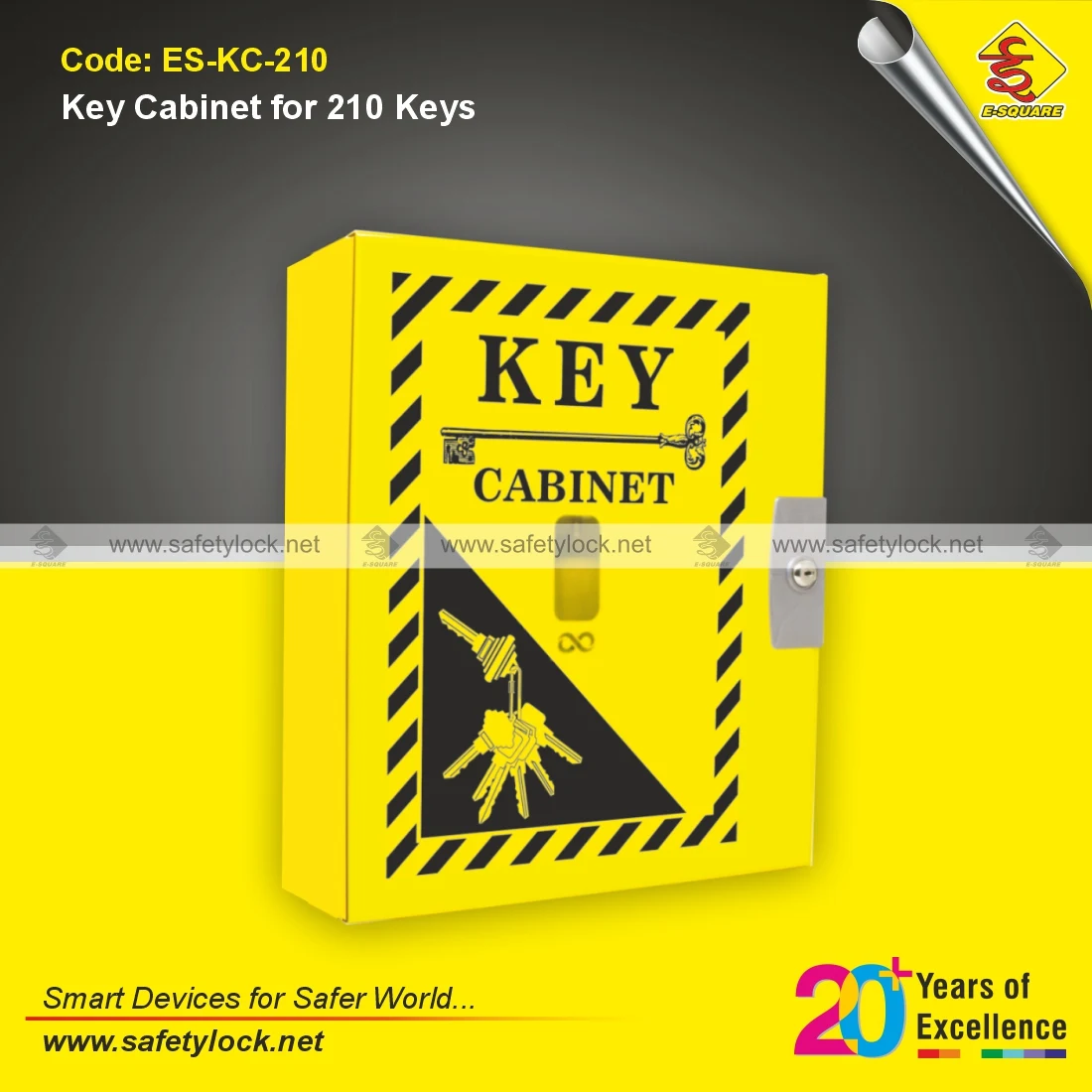 Lockout Tagout Key Cabinet for 210 Keys Used in LOTO Safety and Secure Key Management Applications