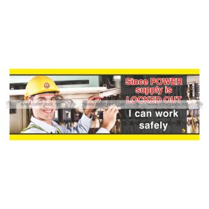lockout tagout safety banner