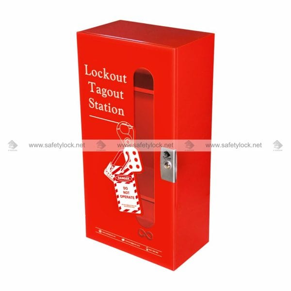 Lockout Box Type Table with 4 Storage Racks | Lockout Tagout