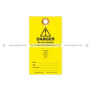 lockout tags with photo