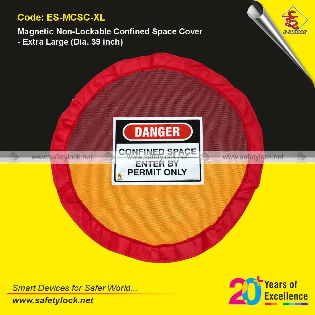 magnetic confined space lockout cover for safety