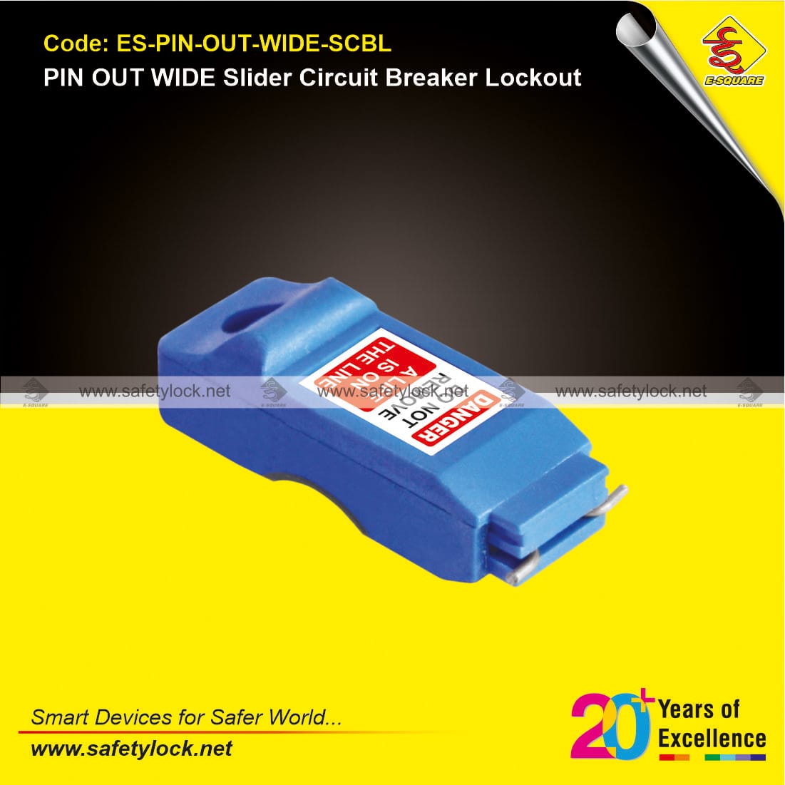 pin out wide slider circuit breaker lockout