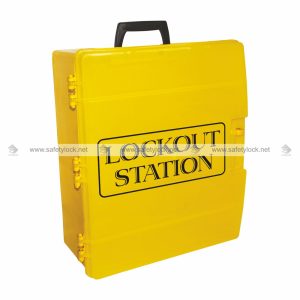 portable lockout padlock station yellow color