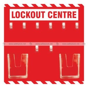 red color open lockout station