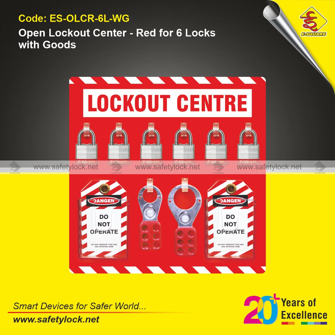 red color open lockout tagout center