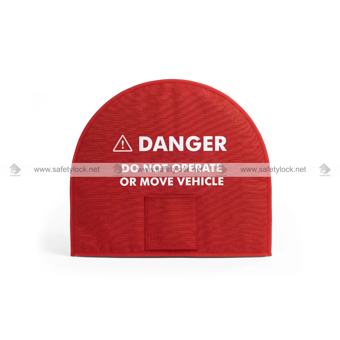 red colour temporary steering wheel lockout cover