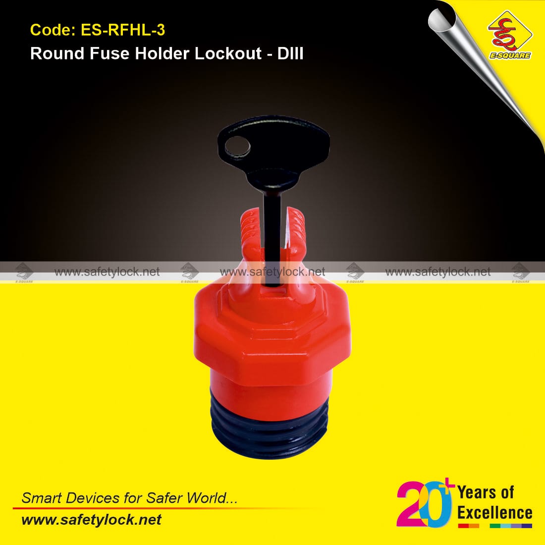 round fuse holder lockout for diii kiii switches