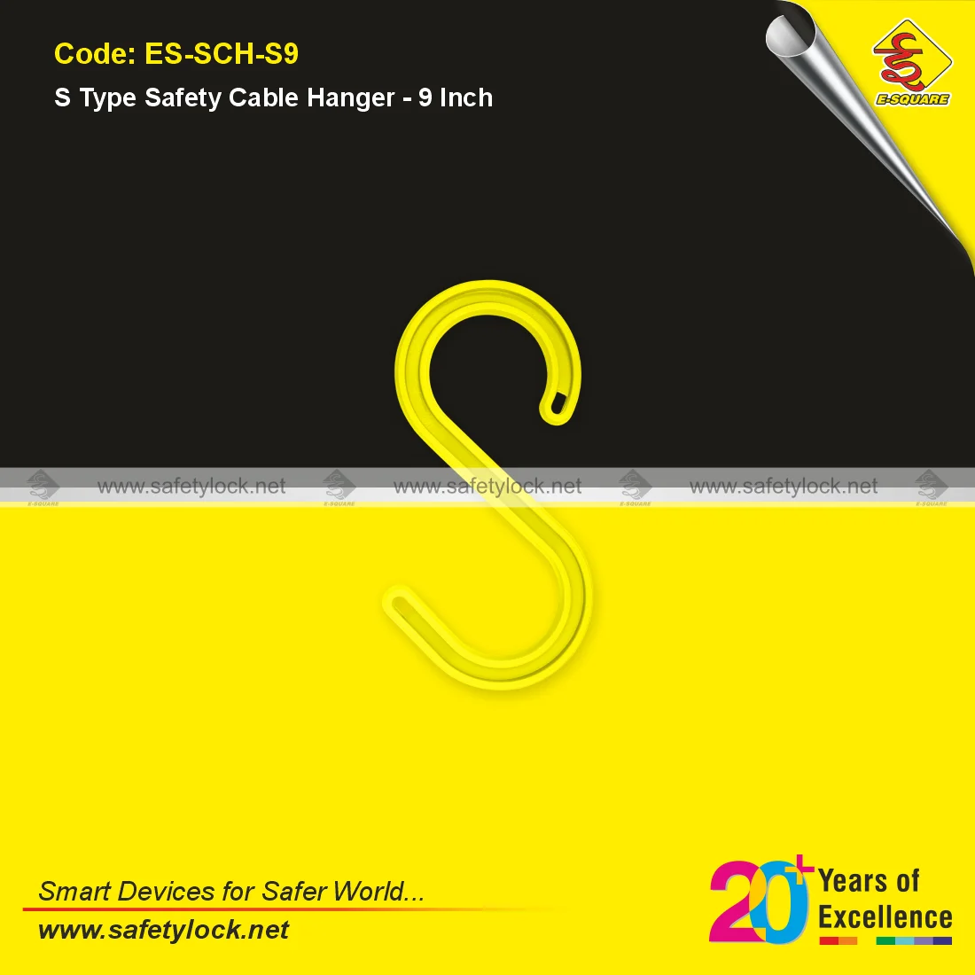 S-shaped hooks for cable safety