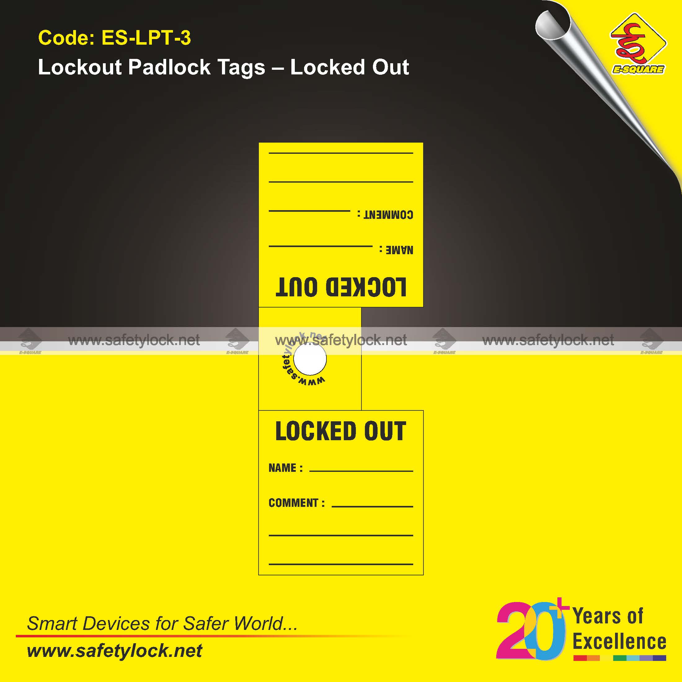 safety tags for lockout padlock