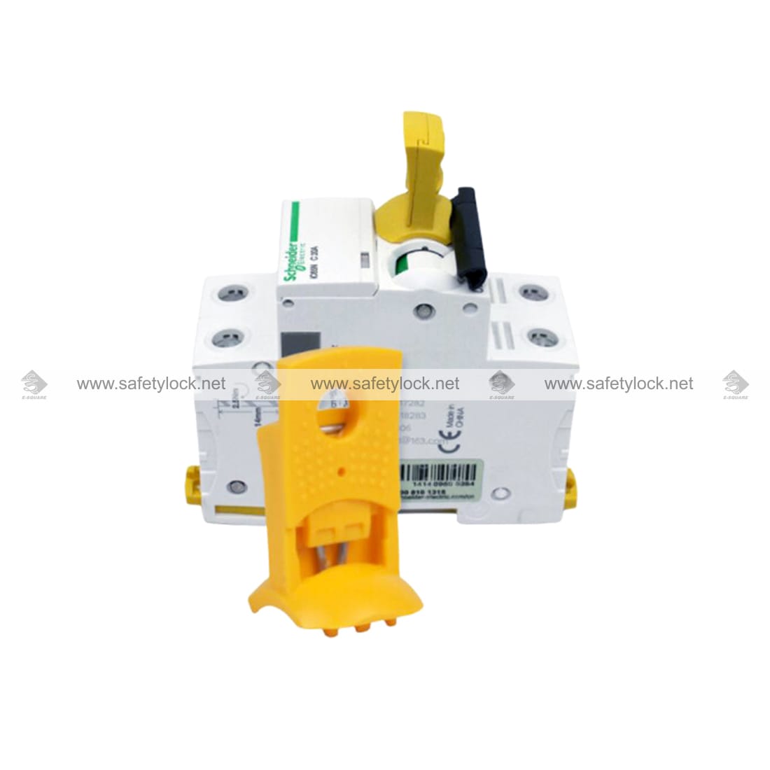 schneider circuit breaker lockout device installation